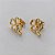 BRINCO FOLHEADO A OURO - BANHADO COM 5 MILÉSIMOS + VERNIZ DIAMOND - BRINCO DE PINO TREVO 4 FOLHAS 10X13MM - (OURO468) OUBR000324 - Imagem 2