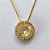 GARGANTILHA FOLHEADA A OURO - COM CORRENTE VENEZIANA 45CM E PINGENTE CRAVEJADO COM MICRO ZIRCÔNIAS E ZIRCÔNIA AMARELA 10MM (OURO630) OUGG000172 - Imagem 2