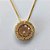 GARGANTILHA FOLHEADA A OURO - COM CORRENTE VENEZIANA 45CM E PINGENTE CRAVEJADO COM MICRO ZIRCÔNIAS E ZIRCÔNIA SALMÃO 10MM (OURO623) OUGG000179 - Imagem 2