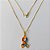 GARGANTILHA FOLHEADA A OURO 5 MILÉSIMOS + VERNIZ DIAMOND - CORRENTE VENEZIANA 40CM E PINGENTE AUTISMO COLORIDO (OURO638) OUGG000186 - Imagem 1