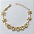 PULSEIRA FOLHEADA A OURO - BANHADO COM 5 MILÉSIMOS + VERNIZ DIAMOND - PULSEIRA COM BASE DE ALTA FUSÃO E ZIRCÔNIAS AMARELAS E FLORES VAZADAS 10MM - TAMANHO: 18CM - FECHO LAGOSTA (OURO676) OUPS0000101 - Imagem 1