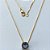 GARGANTILHA FOLHEADA A OURO - BANHADO COM 5 MILÉSIMOS + VERNIZ DIAMOND - CORRENTE VENEZIANA 45CM E PINGENTE EM ZIRCÔNIA REDONDA LILÁS 7MM - (OURO691) OUGG000196 - Imagem 1