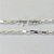 CORRENTE FOLHEADA A PRATA COM 50 MILÉSIMOS + VERNIZ DIAMOND - CORRENTE QUADRADINHA 3MM - TAMANHO: 70CM E FECHO CANHÃO - (PRA715) PRCR000159 - Imagem 2