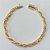 PULSEIRA FOLHEADO A OURO COM CORRENTE DUPLA MAIS FECHO CANHÃO - BANHADO COM 5 MILÉSIMOS + VERNIZ DIAMOND - TAMANHO 19CM - (OURO885) OUPS0000102 - Imagem 1