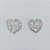 BRINCO FOLHEADO A PRATA COM 50 MILÉSIMOS + VERNIZ DIAMOND - BRINCOS DE PINO MODELO CORAÇÃO VAZADO TODO CRAVEJADO 16MM (PRA768) PRBR001429 - Imagem 1