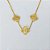 GARGANTILHA FOLHEADA A OURO - BANHADO COM 5 MILÉSIMOS + VERNIZ DIAMOND - GARGANTILHA 45CM + EXTENSOR COM TREVOS 10MM - (OURO919) OUGG000226 - Imagem 2