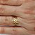 ANEL EM AÇO INOXIDÁVEL 316L ANEL DOURADO COM FOLHAS LARGURA 1.2MM (VALOR UNITÁRIO) ACAN000042 - Imagem 1
