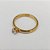 ANEL EM AÇO INOXIDÁVEL 316L SOLITÁRIO DOURADO CRISTAL 5MM LARGURA 3MM (VALOR UNITÁRIO) ACAN000043 - Imagem 2