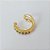 BRINCO FOLHEADO A OURO COM VERNIZ DIAMOND - BRNCO EAR CUFF COM MICRO ZIRCÔNAS 12MM (VENDIDO UNIDADE)- (OURO1160) OUBR000453 - Imagem 1