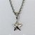CONJUNTO EM AÇO INOXIDÁVEL - CORRENTE DE 45CM (BCL33) BRINCOS ARGOLA DE PRESSÃO PINGENTES ESTRELA DUPLA LISA 10MM (AÇO2325)ACCJ000126 - Imagem 2