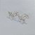 BRINCO FOLHEADO A PRATA COM 50 MILÉSIMOS + VERNIZ DIAMOND -BRINCO DE PINO ESTRELA CRAVEJADO COM MICRO ZIRCÔNIAS 10MM PRBR001486 - Imagem 2