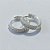 BRINCO FOLHEADO A PRATA - BRINCO DE TRIO ARGOLAS CRAVEJADAS EM MICROS ZIRCÔNIAS TAMANHOS 15/13/11MM LARGURA 3MM PRBR001494 - Imagem 2
