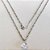 GARGANTILHA EM AÇO INOXIDÁVEL - CORRENTE DE 50CM (BCOL058) PINGENTE ZIRCÔNIA CRISTAL 10X14MM ACGG000515 - Imagem 1