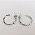 BRINCO EM AÇO INOXIDÁVEL - BRINCO DE ARGOLA 2MM LARGURA 1.5MM- COMPOSIÇÃO: AÇO INOXIDÁVEL - ACBR000478 - Imagem 1