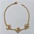 PULSEIRA FOLHEADO A OURO + VERNIZ - PULSEIRA 18CM COM FLORES VAZADAS - (OURO1192) OUPS0000138 - Imagem 1