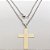 GARGANTILHA EM AÇO INOXIDÁVEL - CORRENTE DE 60CM (13) PINGENTE CRUCIFIXO 35MM ACGG000525 - Imagem 1