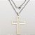 GARGANTILHA EM AÇO INOXIDÁVEL - CORRENTE DE 60CM (13) PINGENTE CRUCIFIXO VAZADO 35MM ACGG000526 - Imagem 1