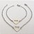 PULSEIRA EM AÇO INOXIDÁVEL - (08) - PULSEIRA MÃE E FILHA CORAÇÃO VAZADO 19/15CM - FECHO LAGOSTA - COMPOSIÇÃO: AÇO INOXIDÁVEL - (ACO0217)ACPS000745 - Imagem 1