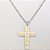 GARGANTILHA EM AÇO INOXIDÁVEL - CORRENTE DE 60CM (BCOL023) PINGENTE CRUCIFIXO ESCRITO JESUS 35MM - ACGG000545 - Imagem 1