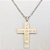 GARGANTILHA EM AÇO INOXIDÁVEL - CORRENTE DE 60CM (BCOL023) PINGENTE CRUCIFIXO ESCRITO JESUS 35MM - ACGG000545 - Imagem 2