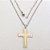 GARGANTILHA EM AÇO INOXIDÁVEL - CORRENTE DE 50CM (BCOL023) PINGENTE CRUCIFIXO ALTO RELEVO 35MM - ACGG000547 - Imagem 1