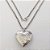 GARGANTILHA EM AÇO INOXIDÁVEL - CORRENTE DE 50CM (ACO24) PINGENTE CORAÇÃO DESENHADO RELICÁRIO 30MM( AÇO0305) - ACGG000552 - Imagem 1