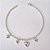 PULSEIRA FOLHEADA A PRATA COM 50 MILÉSIMOS + VERNIZ DIAMOND - PULSEIRA COM CORAÇÕES DUPLOS - TAMANHO: 21CM E FECHO LAGOSTA - PRPS001251 - Imagem 1