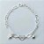 PULSEIRA FOLHEADO A PRATA COM 50 MILÉSIMOS + VERNIZ DIAMOND - PULSEIRA 17CM CORAÇÃO AMOR VAZADO E MINI CORAÇÕES (PRA042)- PRPS001277 - Imagem 1