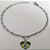 PULSEIRA EM AÇO INOXIDÁVEL - PULSEIRA (BCOL058) 18CM COM PINGENTE BANDEIRA DO " BRASIL " RESINADA EM FORMATO CORAÇÃO DE 13MM (AÇO3025) - ACPS000763 - Imagem 1