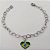 PULSEIRA EM AÇO INOXIDÁVEL - PULSEIRA CORRENTE CORAÇAO 18CM COM PINGENTE BANDEIRA DO " BRASIL " RESINADA EM FORMATO CORAÇÃO DE 13MM (AÇO3027) - ACPS000764 - Imagem 1