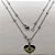 GARGANTILHA EM AÇO INOXIDÁVEL - CORRENTE BOLINHA 50CM COM PINGENTE BANDEIRA DO BRASIL FORMATO CORAÇÃO 13MM - FECHO LAGOSTA - COMPOSIÇÃO: AÇO INOXIDÁVEL - ACGG000566 - Imagem 1