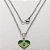GARGANTILHA EM AÇO INOXIDÁVEL - CORRENTE (03) 50CM COM PINGENTE BANDEIRA DO BRASIL FORMATO CORAÇÃO 13MM - FECHO LAGOSTA - COMPOSIÇÃO: AÇO INOXIDÁVEL - ACGG000568 - Imagem 1