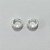 BRINCO FOLHEADO A PRATA COM 50 MILÉSIMO+ VERNIZ DIAMOND - BRINCO DE ARGOLA COM 2 FILEIRAS DE MICRO ZIRCÔNIAS 12MM PRBR001566 - Imagem 2