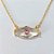 FOLHEADOS A OURO GARGANTILHAS GARGANTILHA FOLHEADA A OURO - BANHADO COM 5 MILÉSIMOS + VERNIZ DIAMOND - GARGANTILHA COM PINGENTE OLHO COM ZIRCÔNIA CRISTAL E ROSA 22MM - TAMANHO 42CM + EXTENSOR (OURO1274) OUGG000271 - Imagem 2
