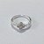 ANEL FOLHEADO A PRATA COM 50 MILÉSIMOS + VERNIZ DIAMOND ANEL COM ZIRCÔNIAS PRAN000081 - Imagem 2