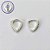 BRINCO FOLHEADO A PRATA COM 50 MILÉSIMOS + VERNIZ DIAMOND - BRINCO ARGOLA CRAVEJADO COM 1 FILEIRA DE MICROS ZIRCÔNIAS 13MM PRBR001585 - Imagem 1