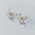 BRINCO FOLHEADO A PRATA COM 50 MILÉSIMOS + VERNIZ DIAMOND - BRINCO DE PINO FLOR VAZADA COM ZIRCÔNIAS CRISTAL 19MM PRBR001587 - Imagem 2