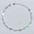 PULSEIRA FOLHEADO A PRATA COM 50 MILÉSIMOS + VERNIZ DIAMOND - PULSEIRA 18CM COM PEDRAS CRISTAIS E CORAÇÕES LISOS + EXTENSOR - PRPS001282 - Imagem 1