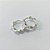 BRINCO FOLHEADO A PRATA COM 50 MILÉSIMO+ VERNIZ DIAMOND - BRINCO DE ARGOLA TRANÇADA 15MM PRBR001592 - Imagem 2