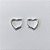 BRINCO FOLHEADO A PRATA COM 50 MILÉSIMO+ VERNIZ DIAMOND - BRINCO DE ARGOLA CORAÇÃO 16MM PRBR001594 - Imagem 1