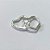 BRINCO FOLHEADO A PRATA COM 50 MILÉSIMO+ VERNIZ DIAMOND - BRINCO DE ARGOLA CORAÇÃO 16MM PRBR001594 - Imagem 2