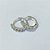 BRINCO FOLHEADO A PRATA + VERNIZ DIAMOND - TRIOS DE BRINCOS DE ARGOLA COM 1 FILEIRA DE MICRO ZIRCÔNIAS 16/14/12MM LARGURA 2MM PRBR001600 - Imagem 2