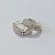 BRINCO FOLHEADO A PRATA + VERNIZ DIAMOND - BRINCO 3 FILEIRAS DE MICRO ZIRCÔNIAS 12MM LARGURA 3MM PRBR001601 - Imagem 2