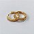 BRINCO FOLHEADO A OURO + VERNIZ - TRIO DE BRINCOS DE ARGOLA COM 1 FILEIRA DE MICRO ZIRCÔNIAS 18/15/12MM OUBR000592 - Imagem 2