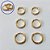 BRINCO FOLHEADO A OURO + VERNIZ - TRIO DE BRINCOS DE ARGOLA COM 1 FILEIRA DE MICRO ZIRCÔNIAS 16/14/12MM OUBR000593 - Imagem 1