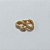 BRINCO FOLHEADO A OURO + VERNIZ - BRINCO DE ARGOLA COM FORMATO CORAÇÃO COM 1 FILEIRA DE MICRO ZIRCÔNIA 12MM OUBR000610 - Imagem 1