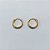 BRINCO FOLHEADO A OURO + VERNIZ - BRINCO DE ARGOLA COM 1 FILEIRA DE MICRO ZIRCÔNIA 18MM OUBR000612 - Imagem 2