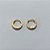 BRINCO FOLHEADO A OURO + VERNIZ - BRINCO DE ARGOLA COM 1 FILEIRA DE MICRO ZIRCÔNIA 15MM OUBR000614 - Imagem 2