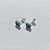 BRINCO FOLHEADO A PRATA + VERNIZ DIAMOND - BRINCO DE PINO TREVO VERDE 6MM PRBR001615 - Imagem 2