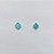 BRINCO FOLHEADO A PRATA + VERNIZ DIAMOND - BRINCO DE PINO TREVO VERDE 6MM PRBR001615 - Imagem 1